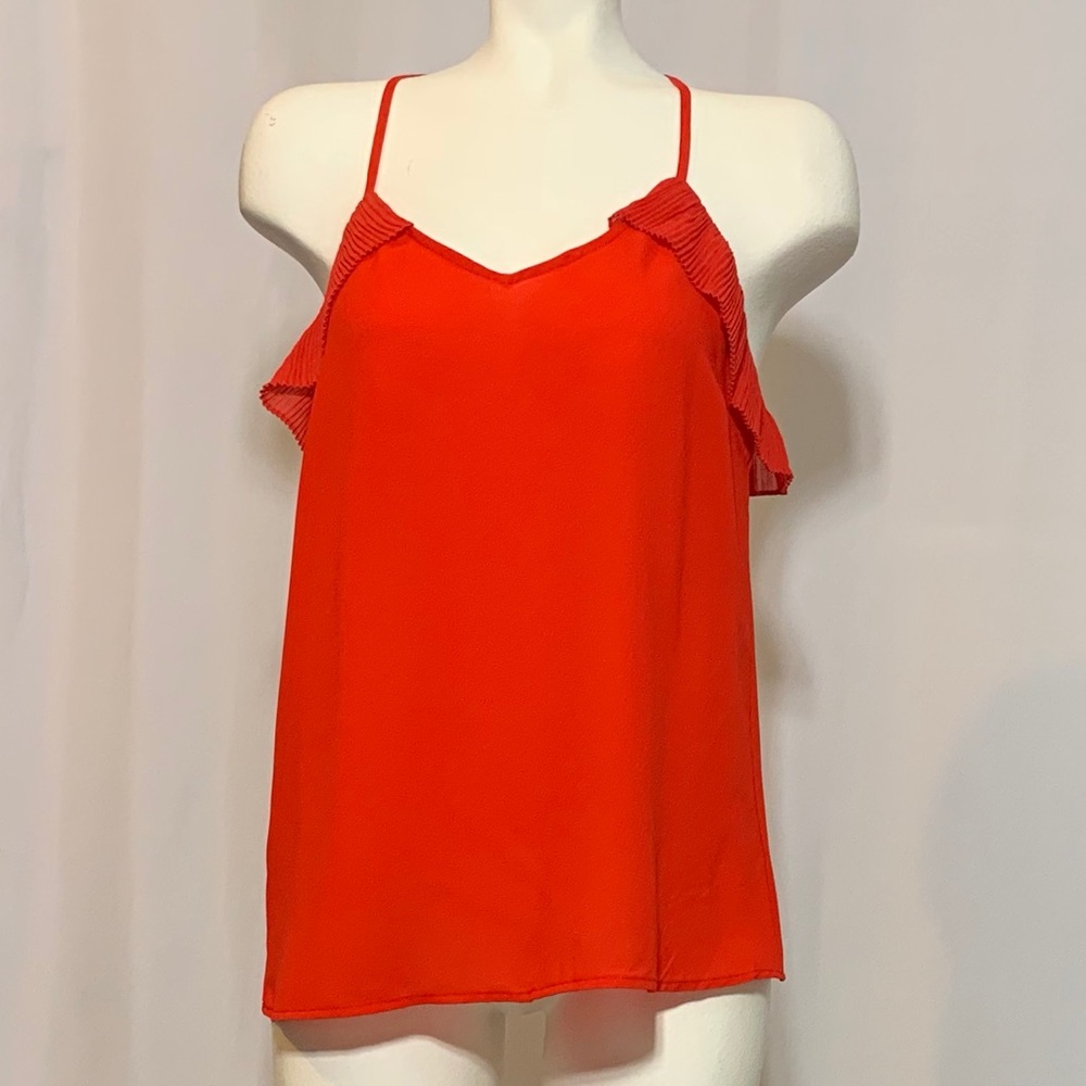 NWT Skies Are Blue Red Strap blouse Medium